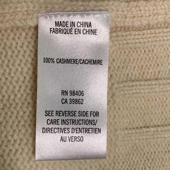 Creamy Ivory Turtleneck Sweater Classic Knit Pullover Oversized Warm‎ - Picture 6 of 7